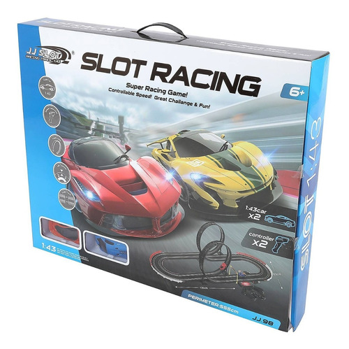 Auto-pista Eléctrica Slot Racing 555cm
