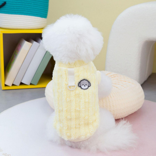 Suéter Suave Para Cachorros, Suéter Tejido Para S Amarillo
