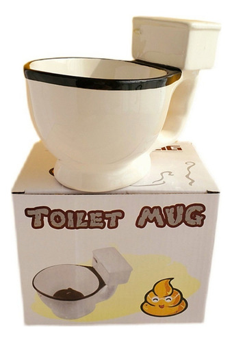 Taza Cafe Forma De Inodoro Wc Divertido Gran Capacidad