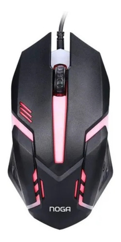 Imagen 2 de 2 de Kit de teclado y mouse gamer Noga NKB-512 Español España de color negro