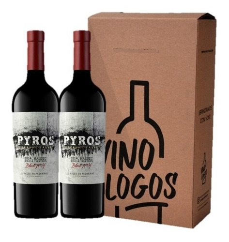 Vino Pyros Single Vineyard Malbec Caja X2