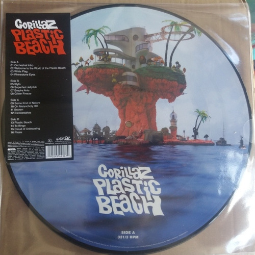 Gorillaz Plastic Beach Picture Disc(vinilo Nuevo Sellado).