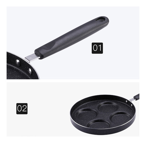 Sartén Multifuncional Para 4 Huevos