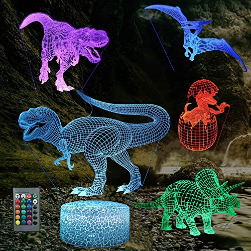 Kenmaca Luz Nocturna De Dinosaurio Para Dormitorio De Niños,