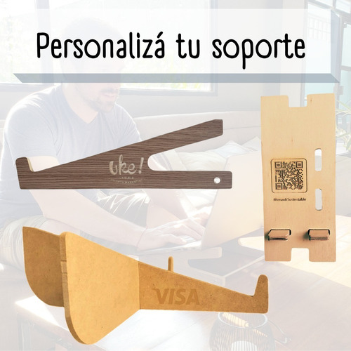 Imagen 6 de 6 de 2 Soportes, Base Para Notebook + Soporte Celular Gratis !
