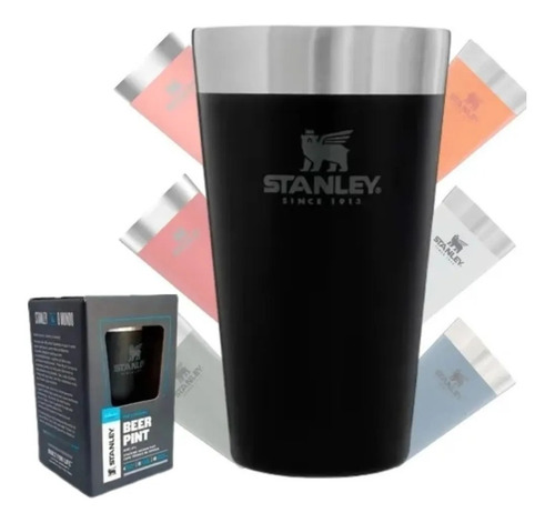 Copo Térmico Stanley Para Cerveja Preto Fosco 473ml