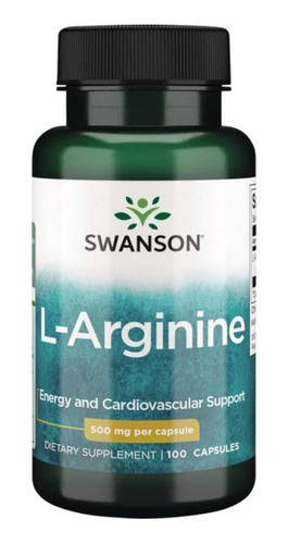 L-arginina 500 Mg 100 Capsulas Swanson