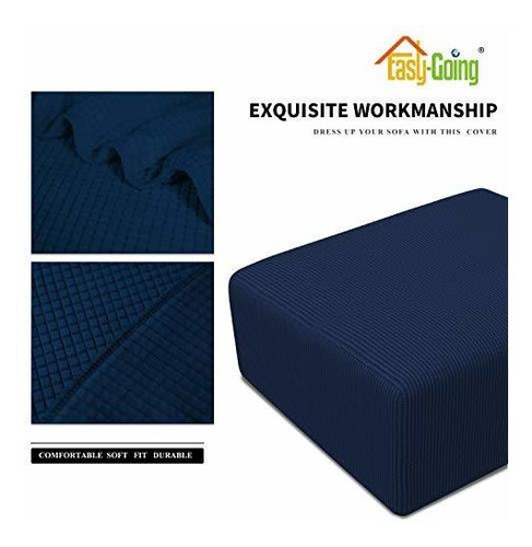 Funda Elastica Para Sillon Taburete Tamaño Mediano Azul