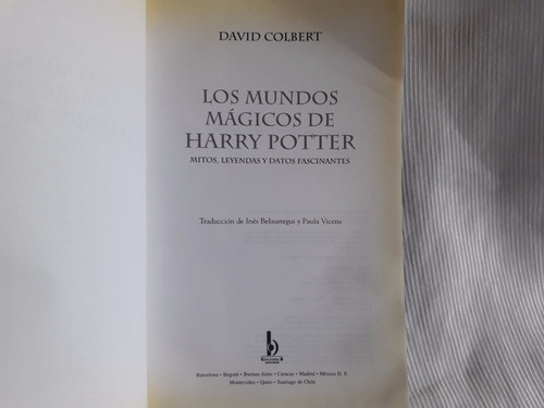 Imagen 4 de 6 de Los Mundos Magicos De Harry Potter David Colbert Ed. B