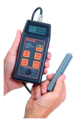 Medidor De Conductividad Hanna Instruments Hi8733 Sonda Agua
