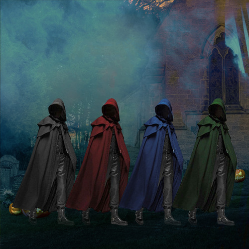 Capa Con Capucha, Capa Medieval, Disfraz De Cosplay