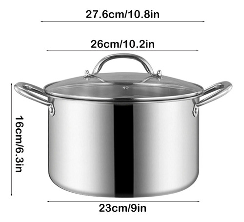 Olla De Sopa Engrosada De Acero Inoxidable S De Gran Capacid