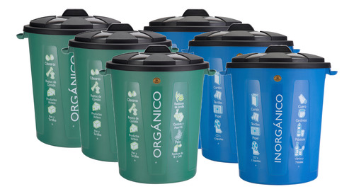 3 Pares De Botes Para Tipos Basura 55l Organico E Inorganico