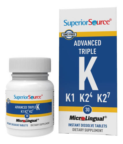 Superior Source Advanced Triple K Microlingual 30 Unidades Sabor Sin Sabor