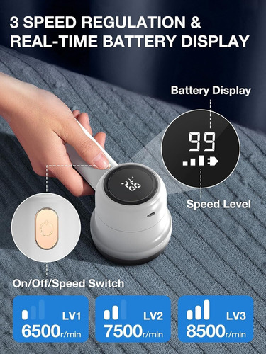 Quita Pelusa Para Ropa Recargable,removedor Pelusa Electrico