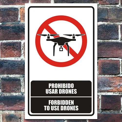 Prohibido Usar Drones Parques Turismo Bilingüe Colegios Dd8p