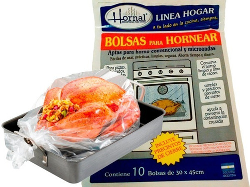 Bolsas Para Horno 30 X 45 Cm (paq X 10 Unidades)