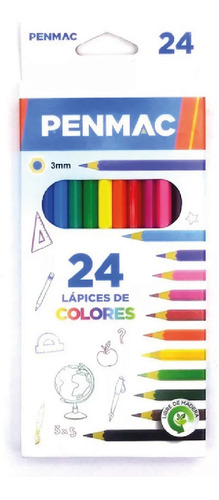 Lápices Penmac X 24 Colores