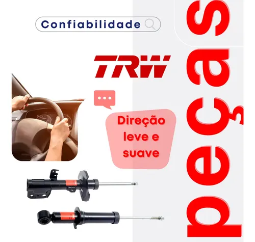 4 Amortecedor Dianteiro Traseiro Trw Toyota Corolla | Parcelamento