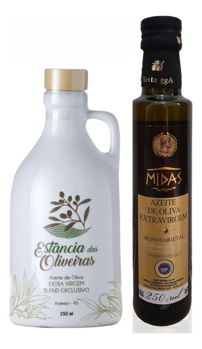 Kit Azeites De Oliva Presente Premium Baixa Acidez 2x250ml