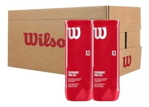 Caja De Pelotas Wilson Padel X3 (24 Tarros)