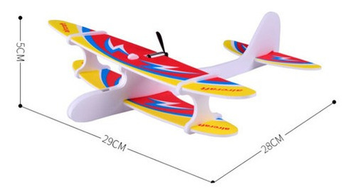 Avião De Brinquedo Aviãozinho Planador Elétrico Recarregavel Cor Colorida