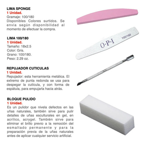 Imagen 4 de 5 de Kit Inicial Completo Construcción Uñas Acrílicas Esculpidas