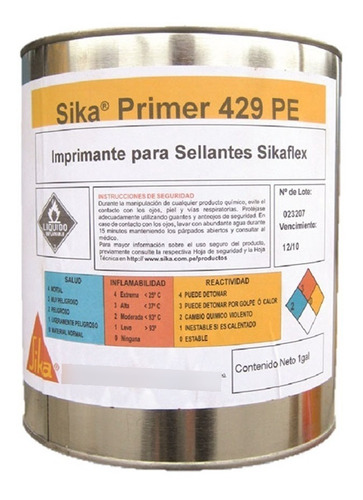 Imprimante Para Sellantes Sika Primer -429 Pe X 4l