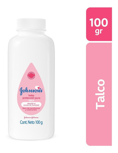 Johnson's Baby Original talco para bebé protección pura libre de parabenos 100 g