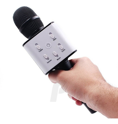 Microfono Karaoke Bluetooth Con Parlante Niño - Negro