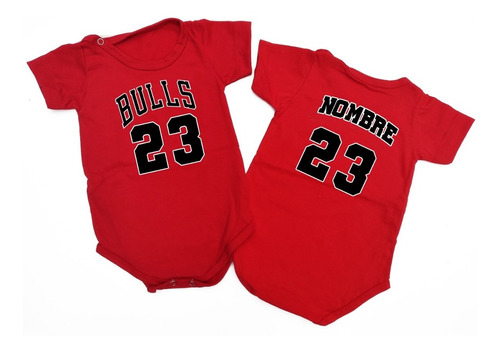 Body Bebe Chicago Bulls Basket Basquet Nombre Nº A Pedido