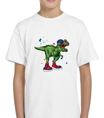 Remera De Niño Dinosaurio Lente Gorra Party