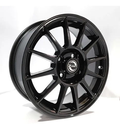 Jogo De Roda Esportiva Zk1012 Vx47 Turismo 15x6 4x100 Preta