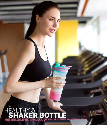 Imagen 4 de 8 de Vaso Termo Mezclador Bola Shaker Proteina Gym Fitness 720ml