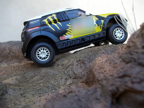 Mini All4 Racing Dakar 2014 Con Diorama! 1/43 Ixo 