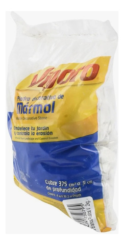 Piedra Decorativa Jardín Vigoro Mármol Blanca 2 Kg Color Blanco Granulometría Máxima 12.7 Cm Granulometría Mínima 12.7 Cm