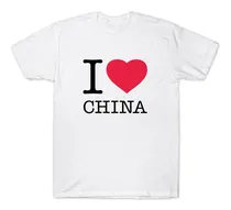Comprar Playera I Love China I Heart China Corazon China Nuevo Moda