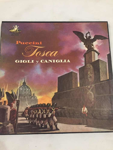 Puccini Tosca Gigli Caniglia Angel Disco Vinilo Lp Box