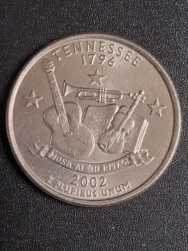 Estados Unidos 2002 P. Quarter Dollar, Tennessee. Mb. Mira!!