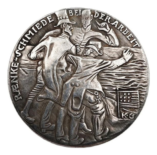 Moeda - Karl Goetz 1917 Submarinos Alemães Na América 