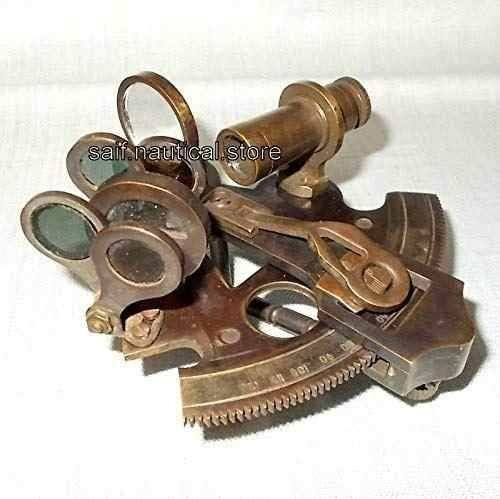 Antiguo Kelvin /& Hughes Londres Marina Marinero sextante náutico de latón con caja de madera