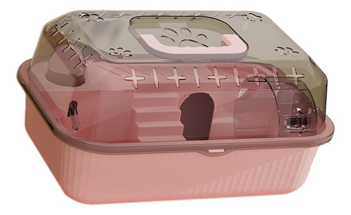 Estuche De Transporte Para Hámster, Jaula De Viaje Rosa