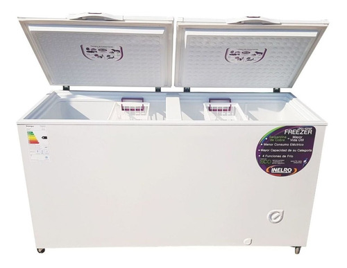 Imagen 2 de 4 de Freezer Horizontal Inelro Fih-550 Blanco 520l 220v