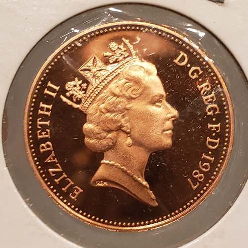 Moeda Inglaterra 2 Pence 1987 Proof (Usado)