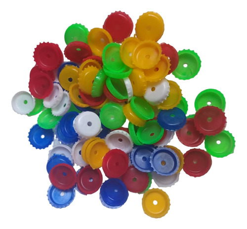 Corcholatas De Plástico - 100 Piezas - Colores Surtidos