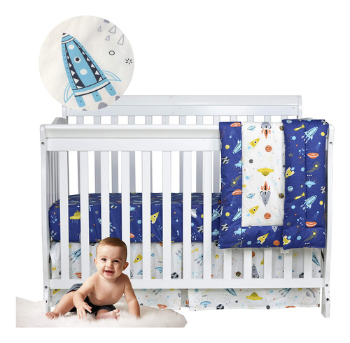 Brandream Juego De Ropa De Cama De Cuna Para Bebés Y Niños,
