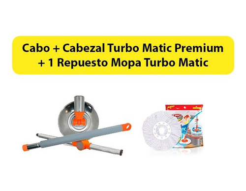 Repuesto Cabo + Cabezal  + Repuesto Mopa Turbo Matic Iberia