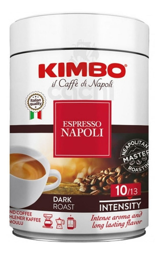 Cafe Kimbo Italiano Espresso Napoli 250g Molido Lata