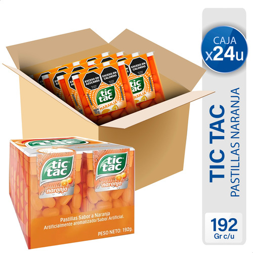 Caja Caramelos Tic Tac Naranja Pastillas Pack - Mejor Precio
