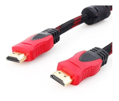 Cable Hdmi 10 Metros Doble Filtro Mallado Punta Dorada Nuevo